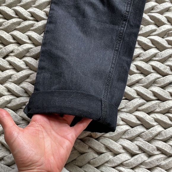 Black Denim Pleated Pants - Picture 5 of 7